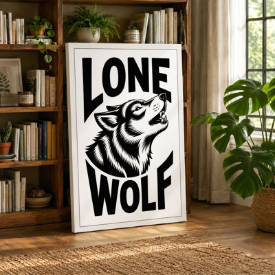 Lone Wolf Vintage - Wrapped Canvas