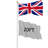 Belah Double Sided 600cm H x 5.1cm W Polyester Flag Set
