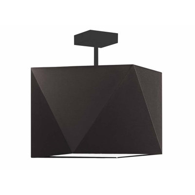 Demarian Fabric Semi Flush Mount