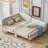 Upholstered Daybed with Headboard and Armrest-674344484-674344491