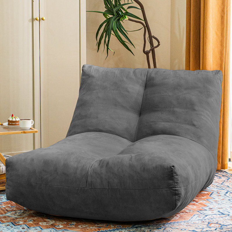 Harpenden Bean Bag Sofa, Harpenden Gray Cotton