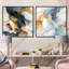 Hastings - Ensemble de 2 collages abstraits carrés-101858046-101858049