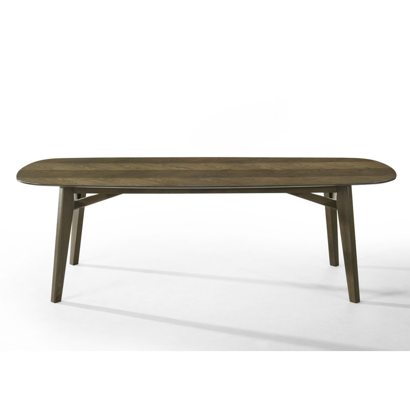Costello - Mid-century Modern Wenge Dining Table + 8 Chairs Set