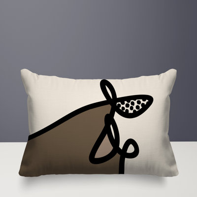 Jai Abstract Reversible Indoor/Outdoor Lumbar Pillow