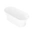 Baignoire autoportante en acrylique 67 po. X 31 po., Blanc
