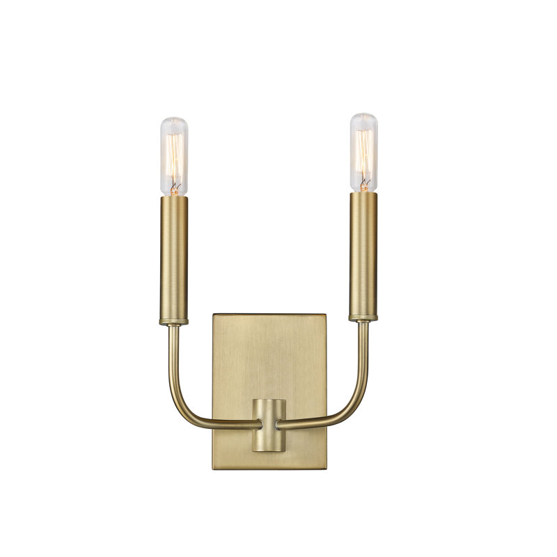 Danzel Candle Wall Light, Brass