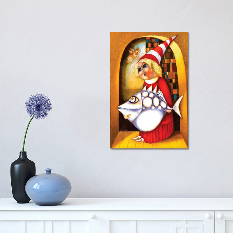Fishman 1 Piece Wrapped Canvas Wall Art, 45.72cm H x 30.48cm W x 1.905cm D