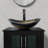 Sharee 60" Double Sink Bathroom Vanity With Vessel Sink, Manufactured Wood Top, Faucet And Drain-1786383899-1786383902