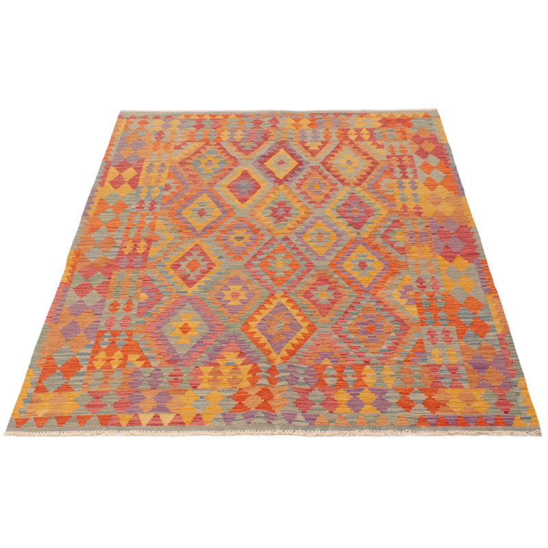 Tapis unique en laine nouvel âge 5 pi 9 po x 7 pi 7 po