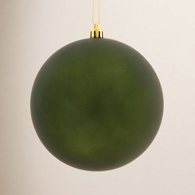 Boule incassable 4 po, Vert mousse mat