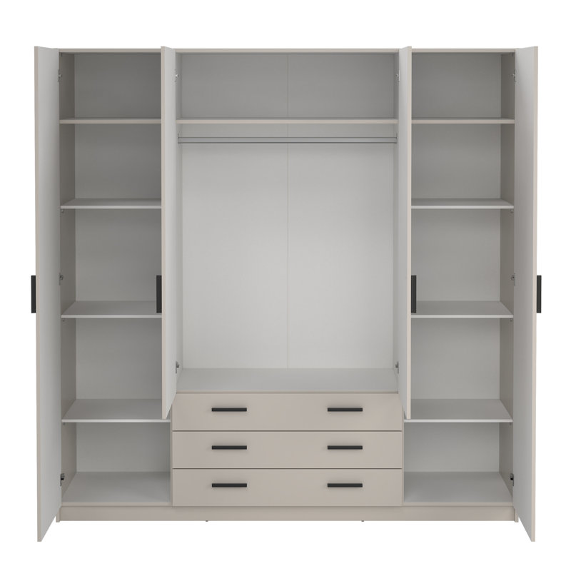 Sprint Manufactured Wood Wardrobe, Cashmere