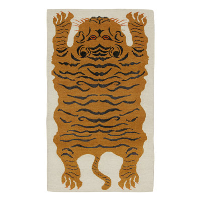Handmade Silk and Wool Area Rug