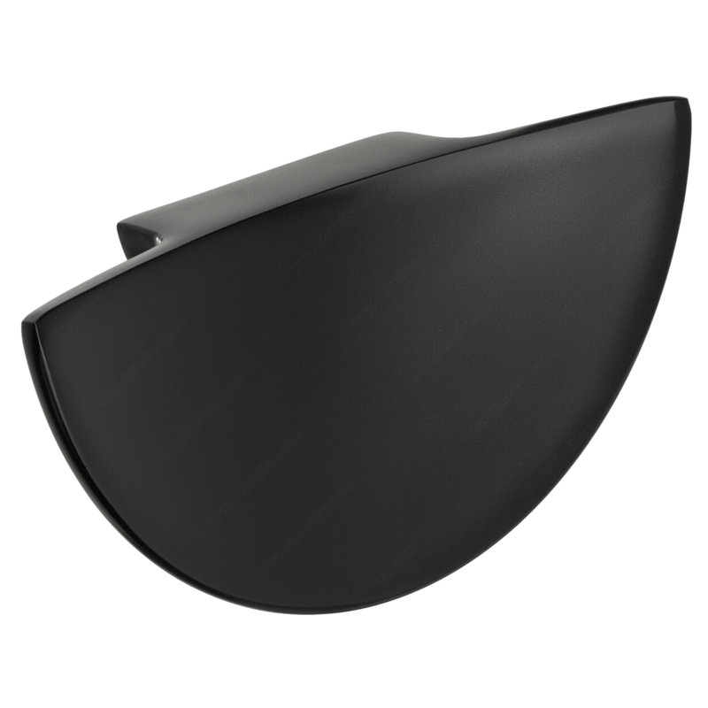 Medium Matte Black Shell Drawer Pull