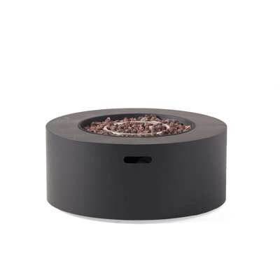 32" Patio 40,000 BTU Round Iron Propane Fire Pit,Tank Cover not Included
