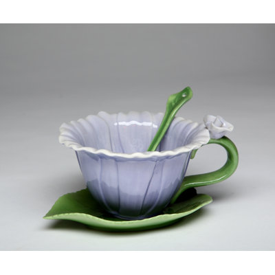 Ensemble de tasses et soucoupes Queenstown Dahlia