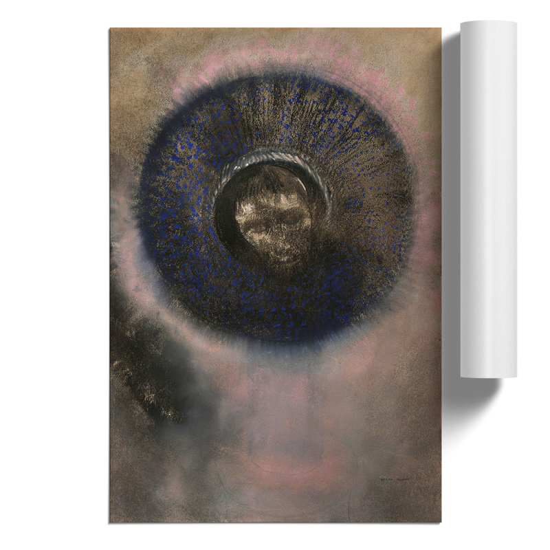 Head Within An Aureole by Odilon Redon - No Frame Painting, 42cm H x 30cm W x 0.1cm D