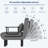Upholstered 3-in-1 Convertible Linen Sleeper Chair-290573187
