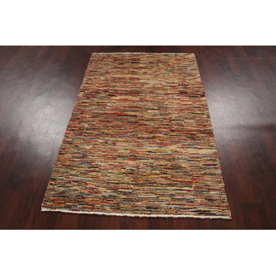 One-of-a-Kind 3'6" X 5'3" New Age Wool Area Rug in