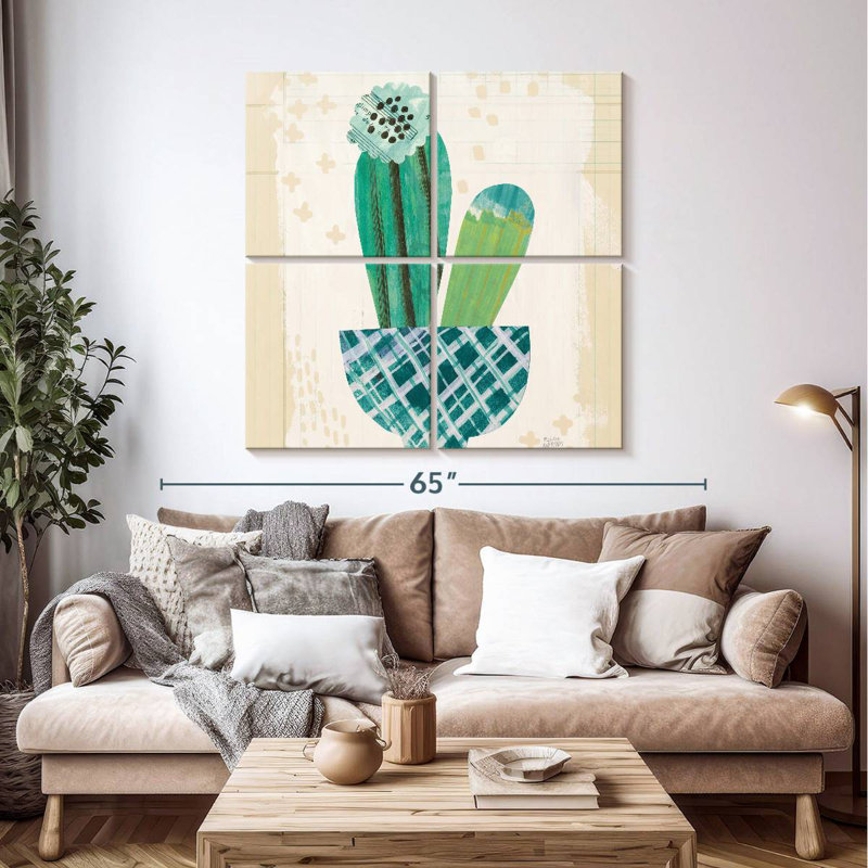 Harnek Collage Cactus III, H 45 po x l 45 po