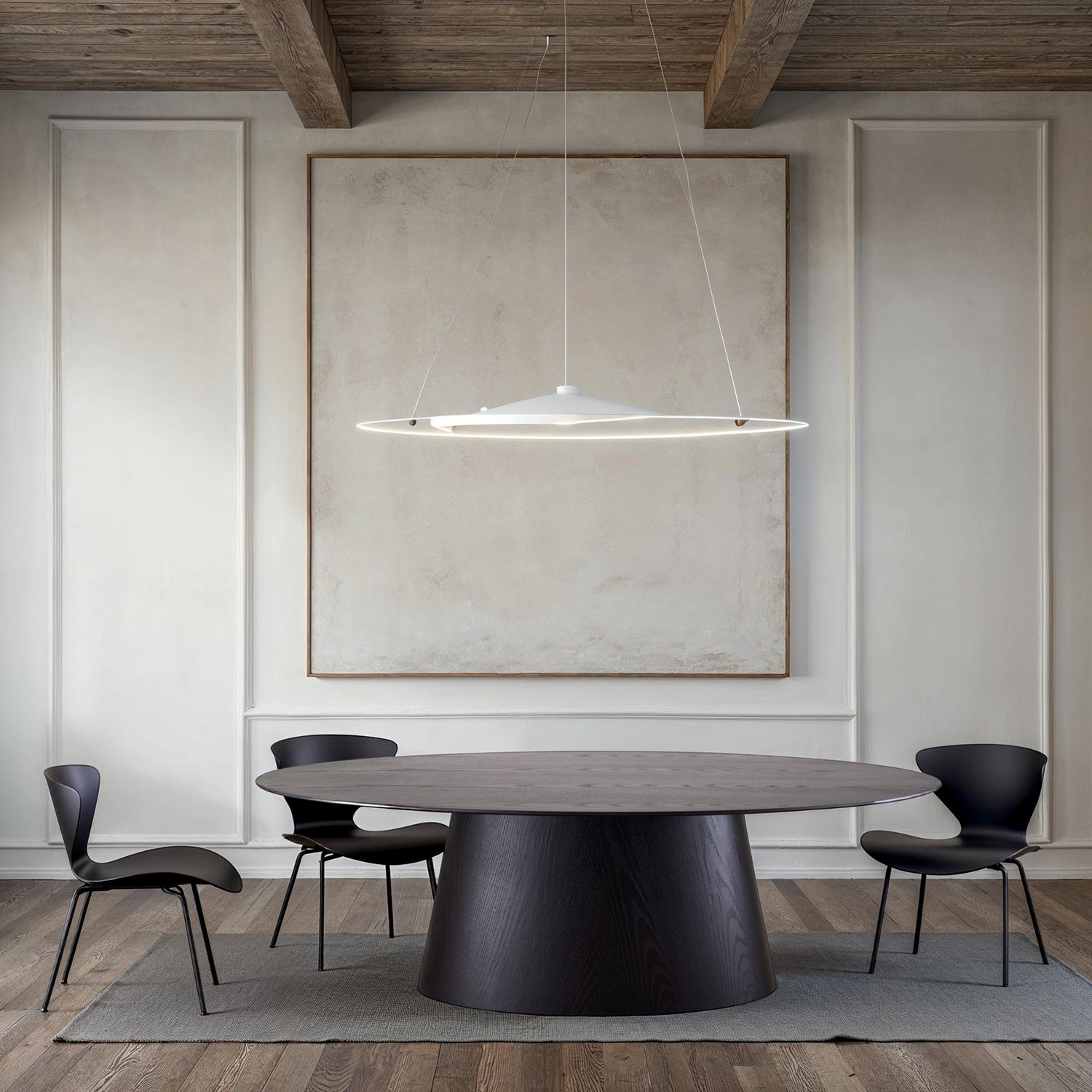 Nisrine 86" Oval Dining Table, Black