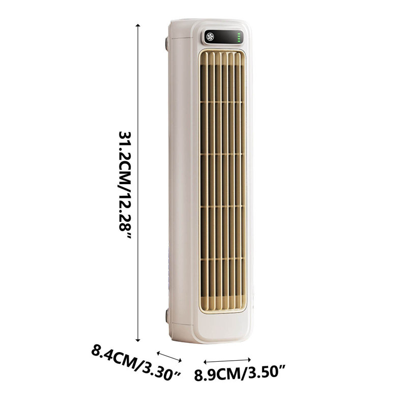 Ventilateur mural de cuisine sans trou kbndieu, Beige