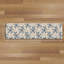 Tapis de cuisine anti-fatigue, motif de roses de jardin anglais en bleu-125219670-125219672