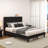 Alti 44.8'' Velvet Upholstered Tufted Bed with Charging Station-150583410-150583413