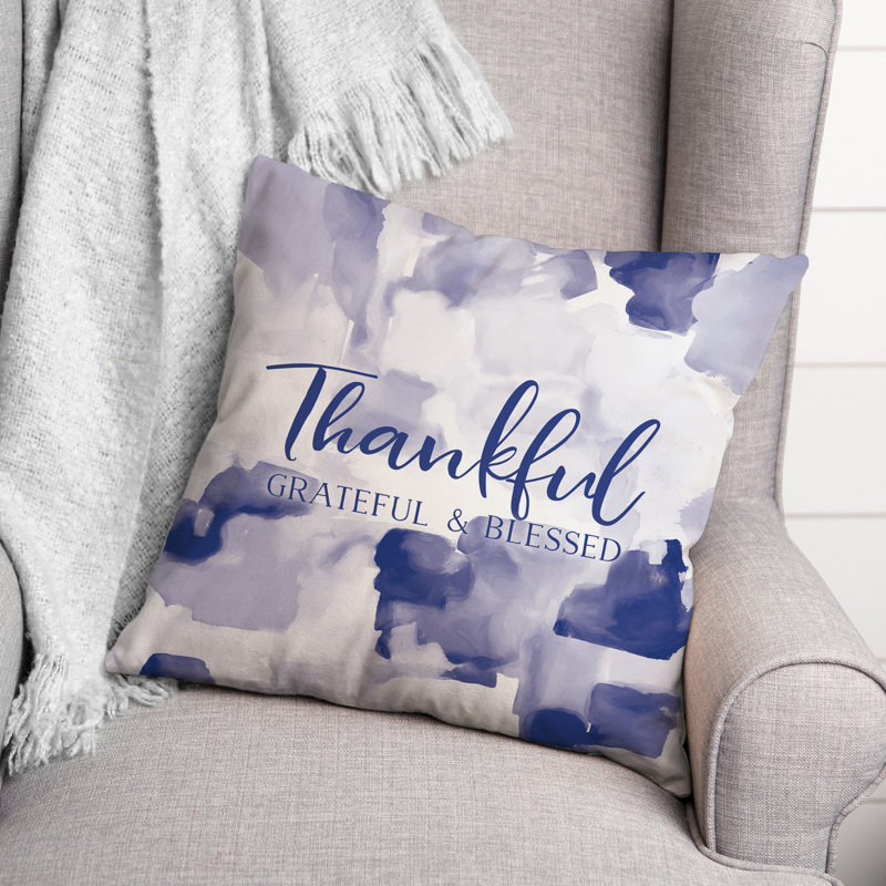 Housse et insert de coussin Thakful Grateful, 20 po X 20 po