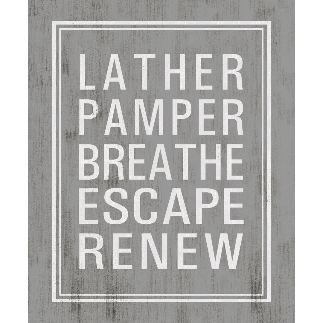 Breathe Wash - Textual Art Print