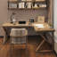 Bureau en bois massif en L Burlywood-1352923562-1352923560