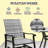 Outdoor Gray Chair,Wicker Rattan Swivel Chair Set-2134166260