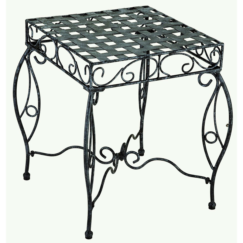 Apisan Square Metal Outdoor Side Table , in. W 20'' in. D