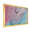 Turquoise et rouge, art liquide I - peinture sur toile-67386226-67386234