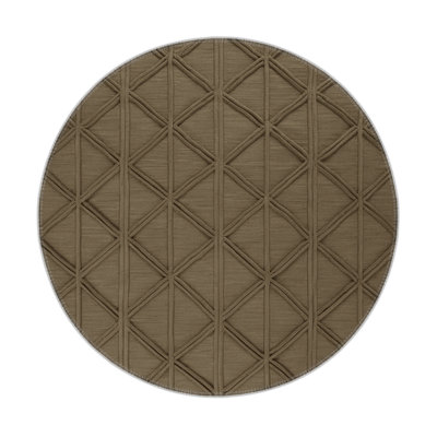 Trellis Brown Indoor and Outdoor Area Rug