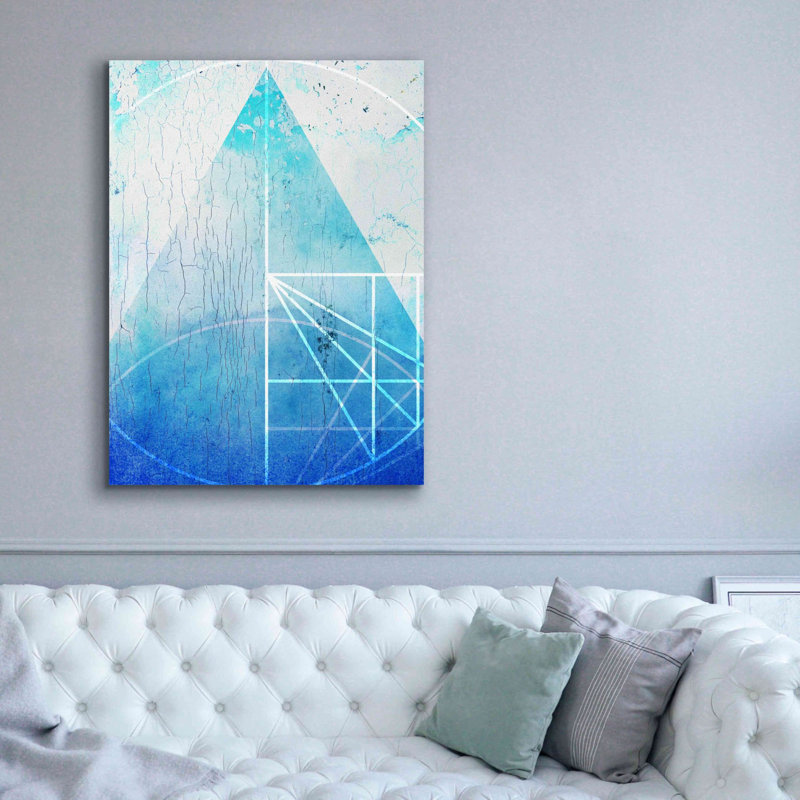 «Sacred Geometric» par Elena Ray, art mural sur toile, H 54 po x l 40 po x P 1,5 po