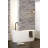 Wave 57.625'' x 26.25'' Freestanding Soaking Solid Surface Bathtub
