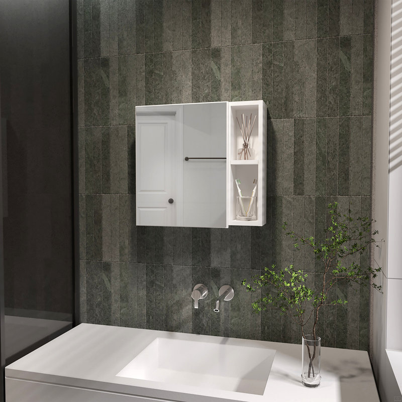 2-Shelf Medicine Cabinet With Mirror