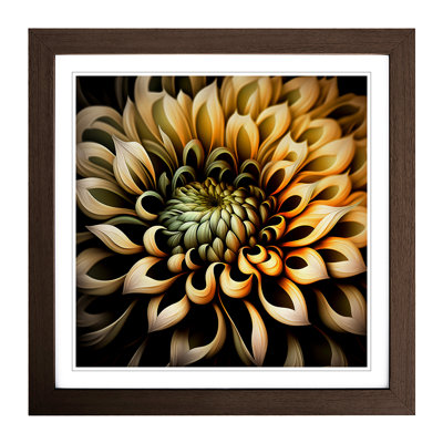 Chrysanthemum Abstract Art No.1 - Framed Print