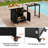 Versatile Outdoor Cabinet With Foldable And Extendable Worktop Matte Black