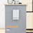 Grey Kitchen Island With Drawer, Adjustable Shelf, 2 Towel - Dazzlingly Portable Enchanting