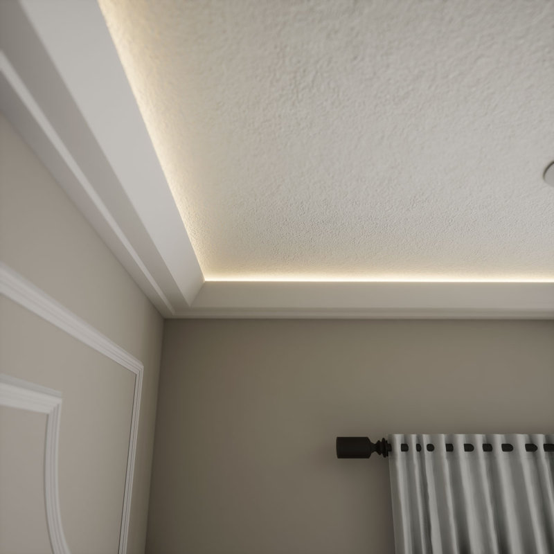 Armando 96 in. Unfinished Polyurethane Crown Moulding