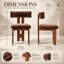 Ensemble de 2 chaises de salle à manger rembourrées à dossier en T Vonnie-590767161-590767162
