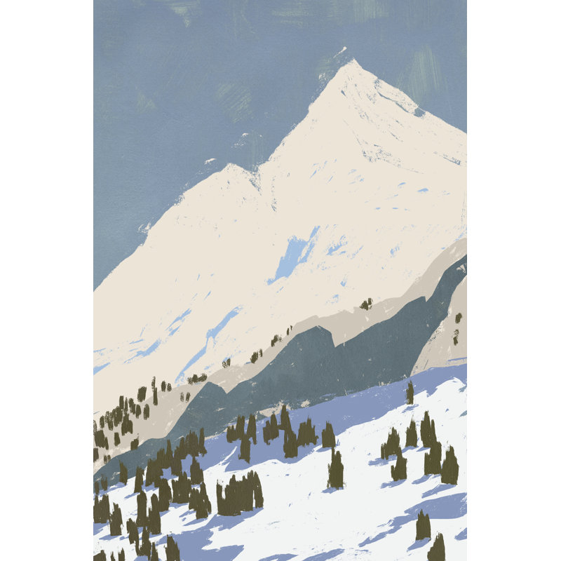 «Bunny Slopes I» par Jacob Green - peinture sur toile tendue, H 30 po x l 20 po