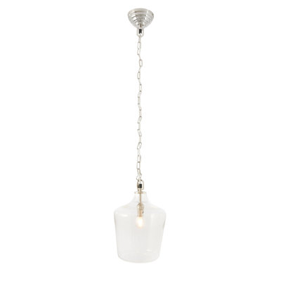 Potomac 1 - Light Clear/Chrome Single Pendant