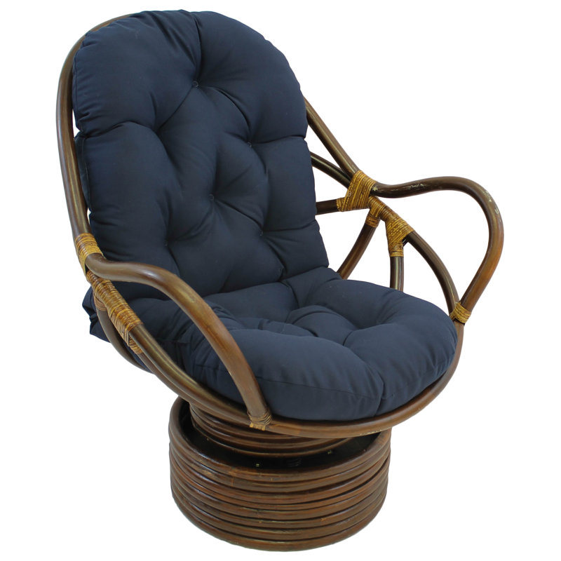 Lounge Chair Cushion, Solid Twill - Navy