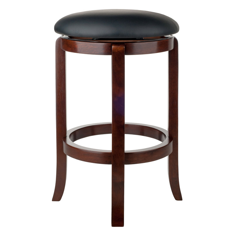 Swivel Upholstered Counter Stool with Solid Wood Frame, Counter Stool (24" Seat Height)