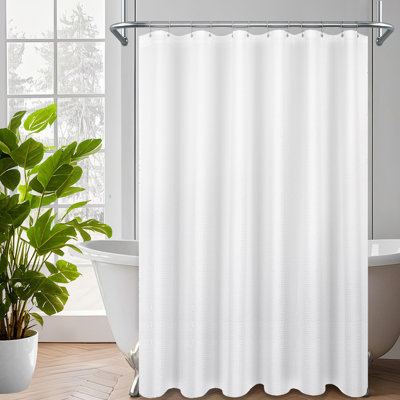 Waffle Weave Shower Curtain