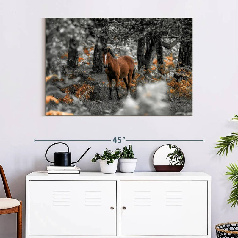 Brampt Horse Trails I, 26" H x 39" W