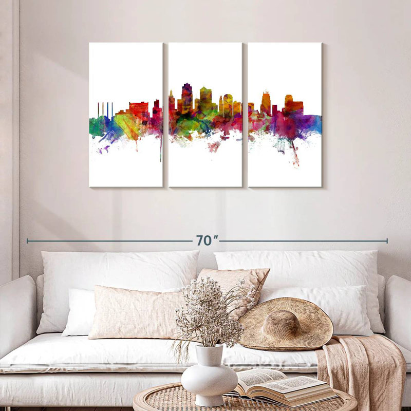 Rorry Kansas City Missouri Skyline VI, 28" H x 45" W