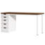 Bureau d'ordinateur à 5 tiroirs, bureau à domicile rustique brun de 47 pouces avec rangement, bureau d'ordinateur simple et moderne, table d'écriture pour petits espaces (armoire à tiroir réversible)-271878785